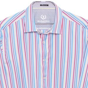 BUGATCHI UOMO MENS CLASSIC FIT LS COTTON SHIRT L